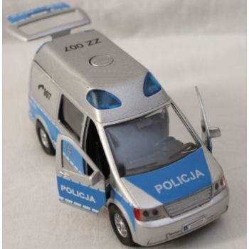 Autko Policja Van 14 cm Metalowe 8176